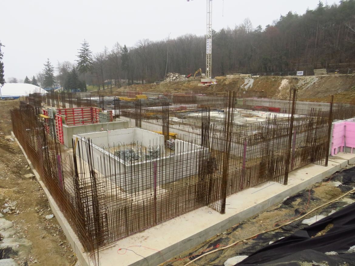Elkészültek az új soproni uszoda medencéinek vasbeton alapozási munkái